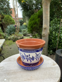 Bloempot met schotel (klein)