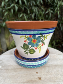 Bloempot met schotel (medium)