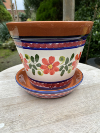 Bloempot met schotel (klein)