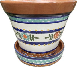 Bloempot met schotel (medium)