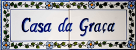 Keramisch naambord 9 (40x15cm)