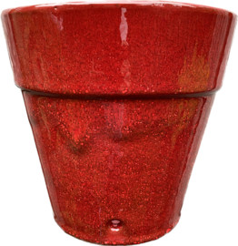 Hangende bloempot Vigia / nostalgisch rood / medium