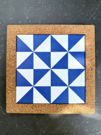 Portugese Kurken Onderzetter Braga – Keramische Tegel – 19,5 × 19,5 cm