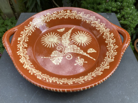 Ronde schaal met handgrepen Ø34x6cm