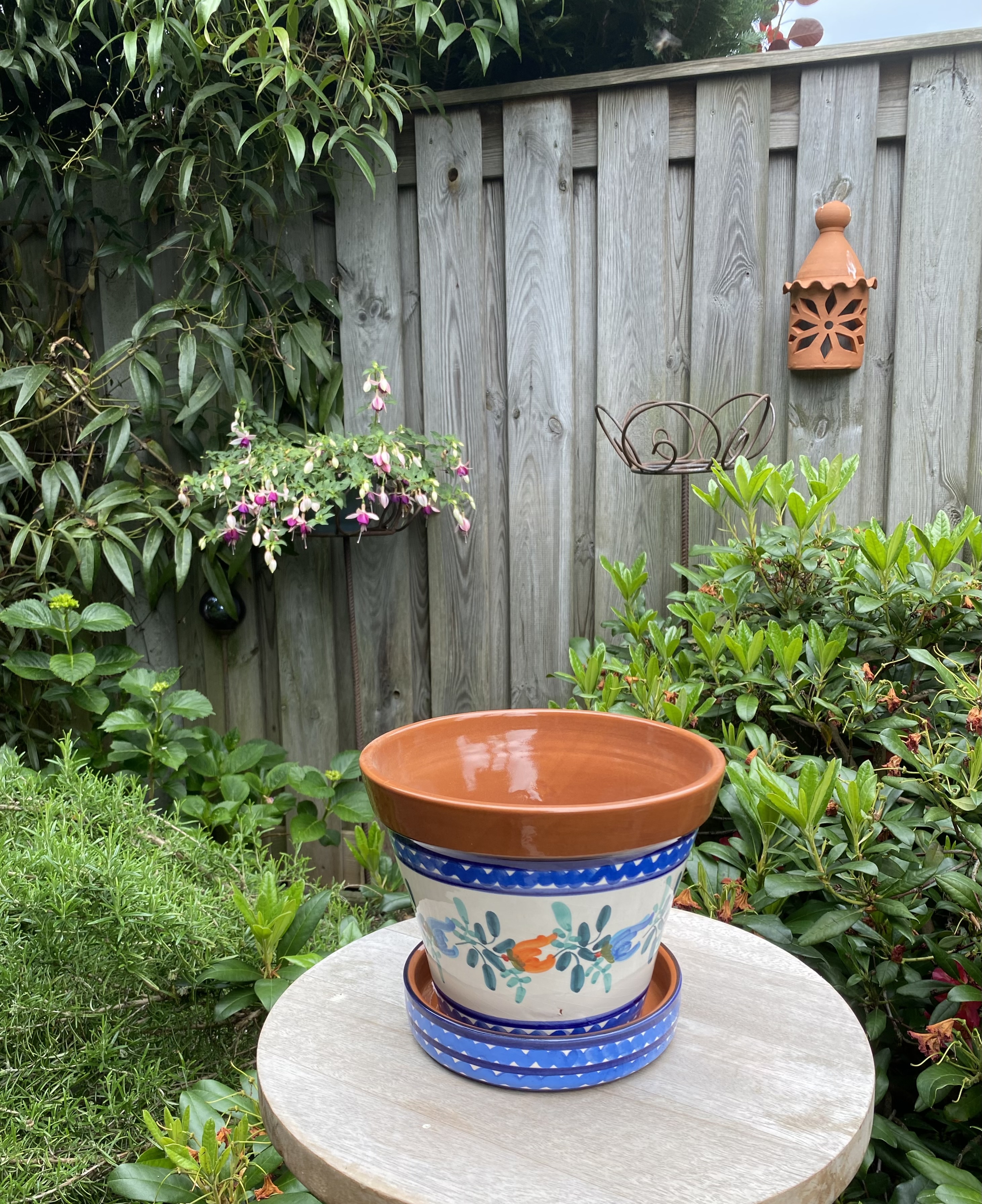 Bloempot met schotel (medium)