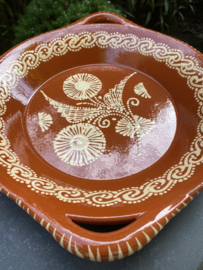 Ronde schaal met handgrepen Ø34x6cm