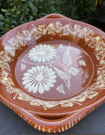 Ronde schaal met handgrepen Ø40x7cm