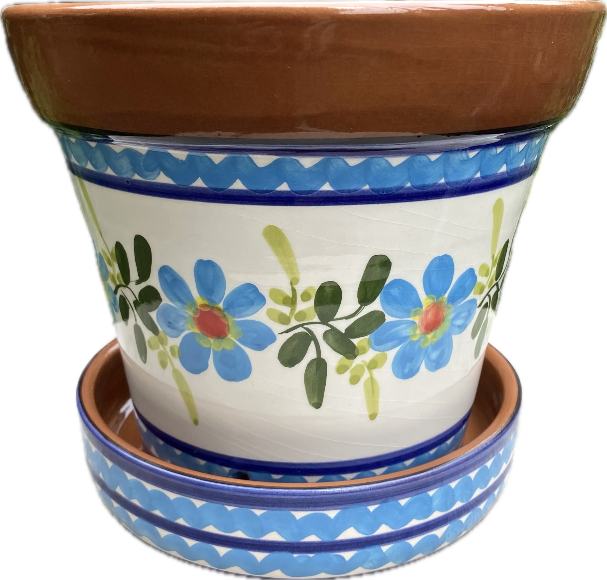 Bloempot met schotel (medium)