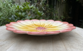 Reliëf bloem bord Ø21cm / Spaanse Margriet (R.25)