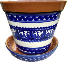 Bloempot met schotel (klein)