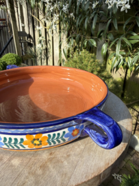 Handgemaakte Portugese Ovenschaal Rond Kleurrijk | 2-3 Personen | Alentejo