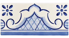 Keramische Randtegel Tamariz Patroon | Voor Afwerking Wandtegels | 15 x 7,5 cm
