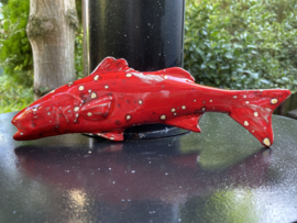 Keramische kabeljauw rood 26x8,5cm