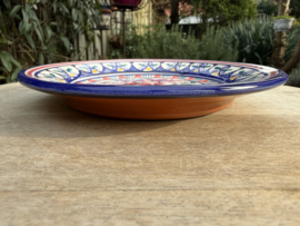 Portugees Tapasbordje Kleurrijk | Handgemaakt Keramiek Ø 18,5 cm