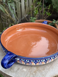 Handgemaakte Portugese Ovenschaal Rond Kleurrijk | 2-3 Personen | Alentejo