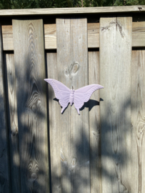Keramische vlinder pastel lila 17x23cm