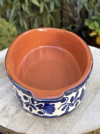 Handgemaakte Portugese Ovenschaal Ovaal Blauw | 1-2 Personen | Alentejo