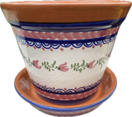 Bloempot met schotel (klein)