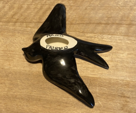 Keramische zwaluw met patroon 20x14cm