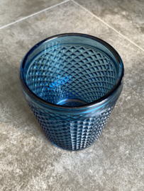 Waterglas blauw (Diamond - bicos) / Vista Alegre