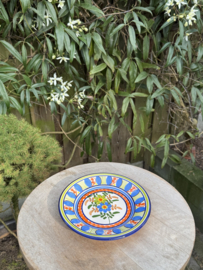 Portugees Tapasbordje Kleurrijk | Handgemaakt Keramiek Ø 18,5 cm