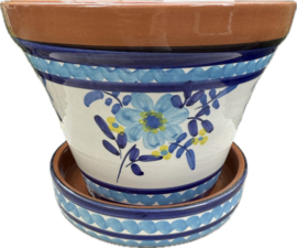 Bloempot met schotel (medium)