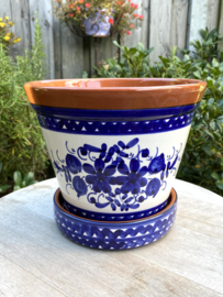 Bloempot met schotel (medium)