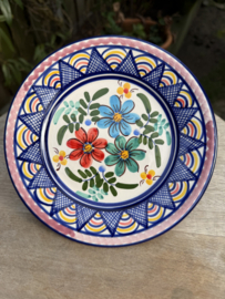 Portugees Tapasbordje Kleurrijk | Handgemaakt Keramiek Ø 18,5 cm
