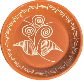 Diep rond bord Ø30x5cm / bruin aardewerk Barcelos collectie (R-VV2120)