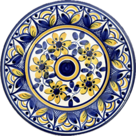 Portugees Tapasbordje Kleurrijk | Handgemaakt Keramiek Ø 19 cm