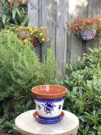 Bloempot met schotel (medium)
