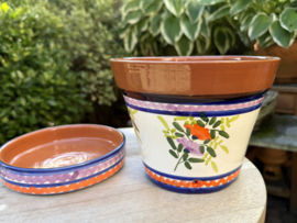 Bloempot met schotel (medium)
