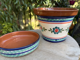 Bloempot met schotel (medium)