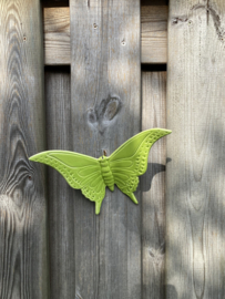 Keramische vlinder groen 17x23cm