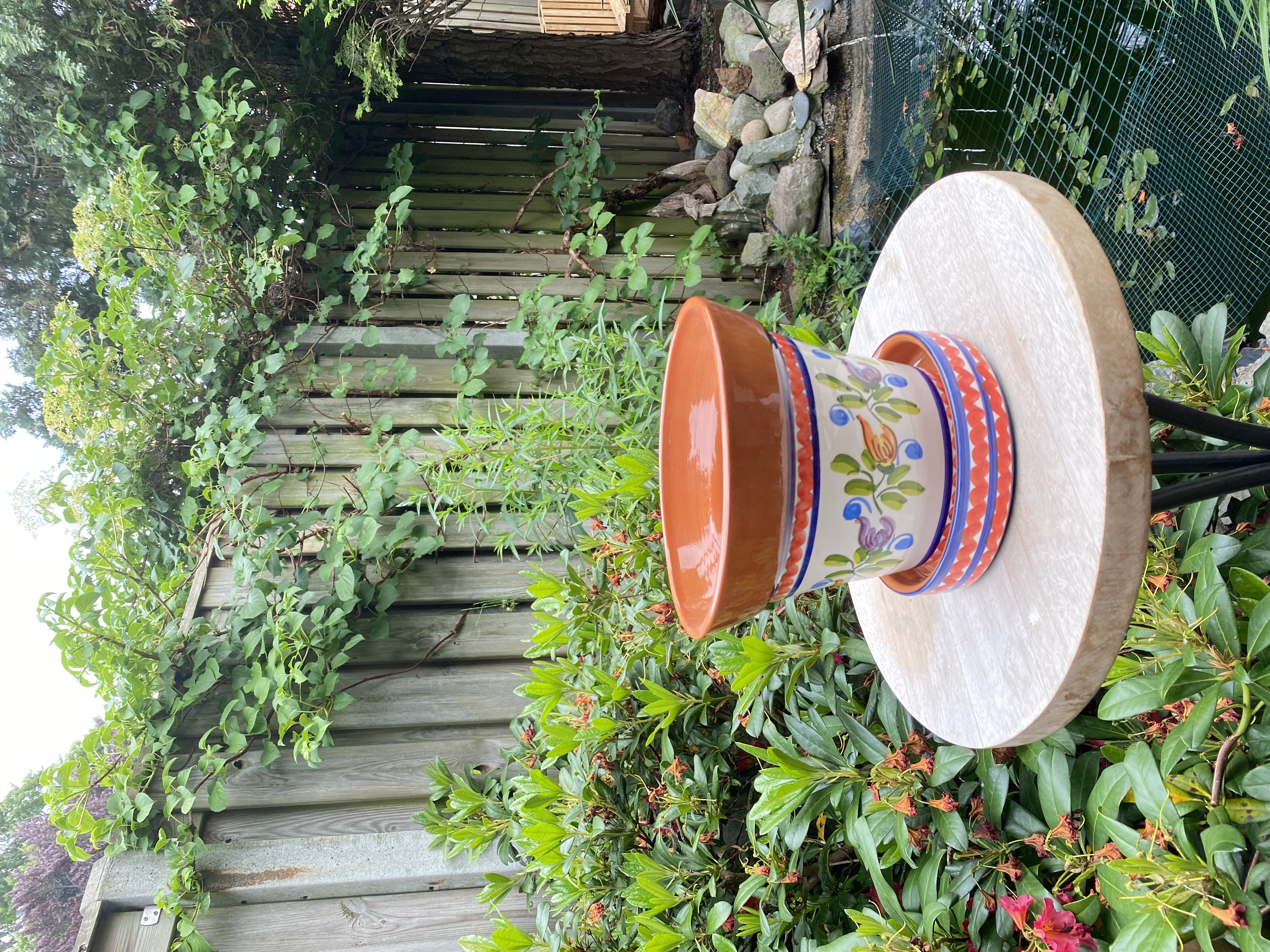 Bloempot met schotel (medium)