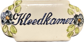 Keramisch deurbordje Kleedkamer (9x4,5cm)