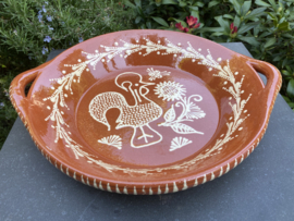 Ronde schaal met handgrepen Ø34x6cm