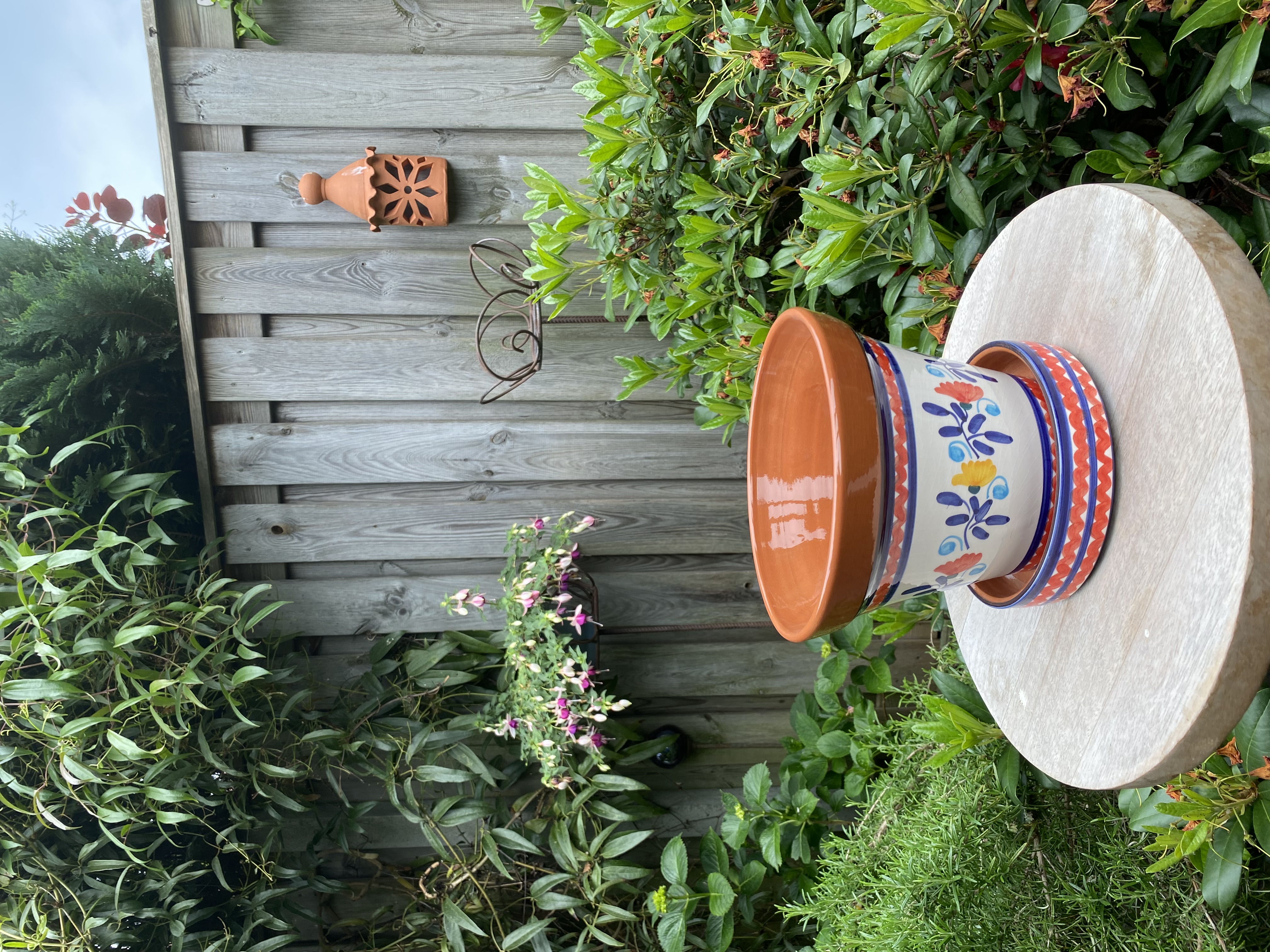 Bloempot met schotel (medium)