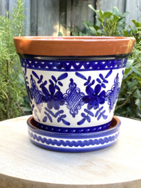 Bloempot met schotel (medium)