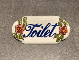 Keramisch deurbordje Toilet (9x4,5cm)