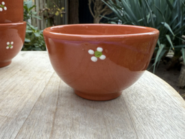 Handgemaakt Diep Rond Schaaltje | Mafra Bloemen | Portugees Aardewerk | Ø 10 x H 6 cm