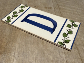 Keramische tegel Lisboa / letter D (15x7,5cm)