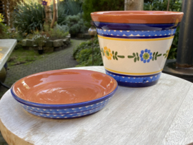 Bloempot met schotel (klein)
