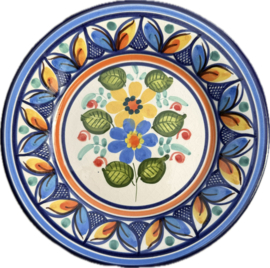 Portugees Tapasbordje Kleurrijk | Handgemaakt Keramiek Ø 18,5 cm