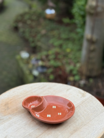 Handgemaakte Olijvenschaal | Mafra Bloemen | Portugees Aardewerk | 15,5 x 13 cm