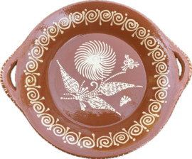 Ronde schaal met handgrepen Ø34x6cm