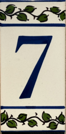 Keramische tegel Lisboa / cijfer 7 (15x7,5cm)