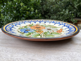 Bord met bloemen Ø24cm (jc-p4)