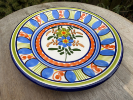 Portugees Tapasbordje Kleurrijk | Handgemaakt Keramiek Ø 18,5 cm