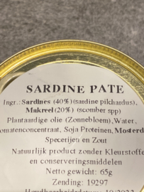 5 x Sardinepaté / Paté de sardinha (65gr x 5)
